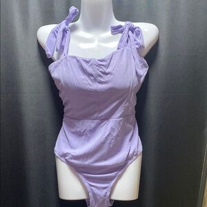 Women Lavender One Piece Swimsuit